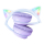 I-ONIK Słuchawki gamingowe B90 RGB kocie uszy Fioletowe ON-B90_CAT/PE - 1372984 - zdjęcie 5